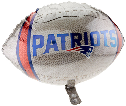 Anagram New England Patriots Jr. shape foil balloon adds festive NFL vibe to parties.