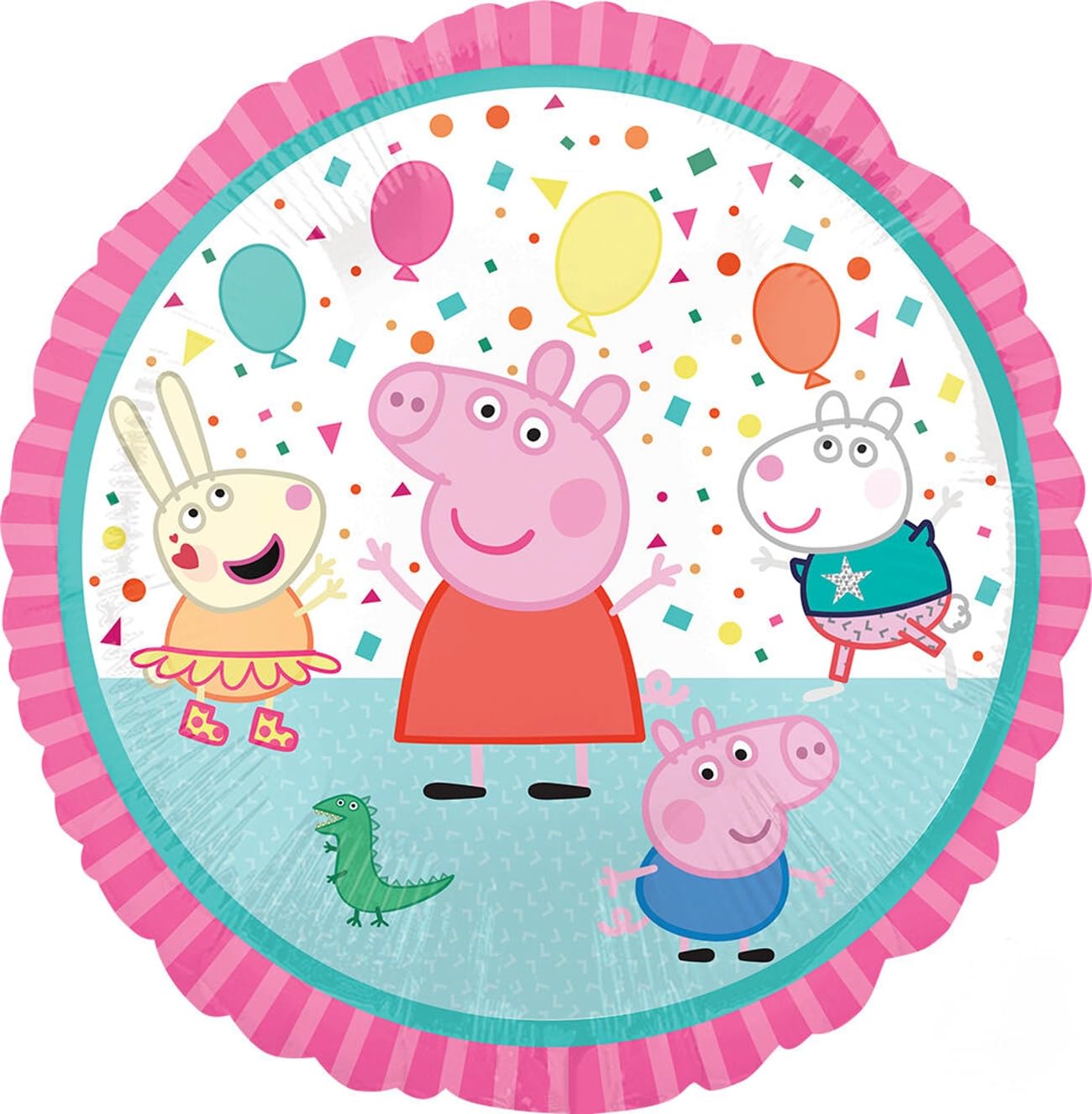 Anagram Number 3 34 inch pink foil balloon creates a striking milestone display