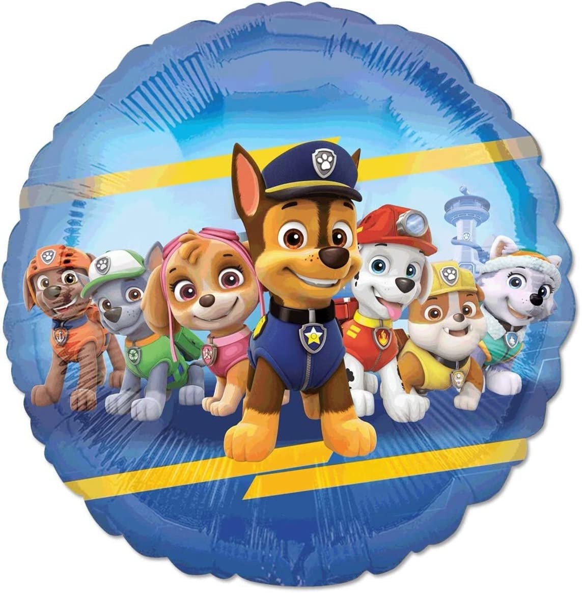Anagram Paw Pups round foil 18-inch balloons for color pops