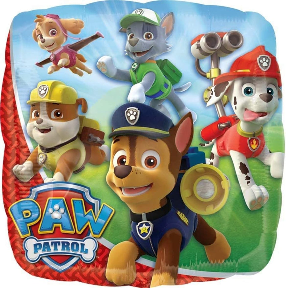 Anagram Paw Pups square foil 17-inch balloons for display