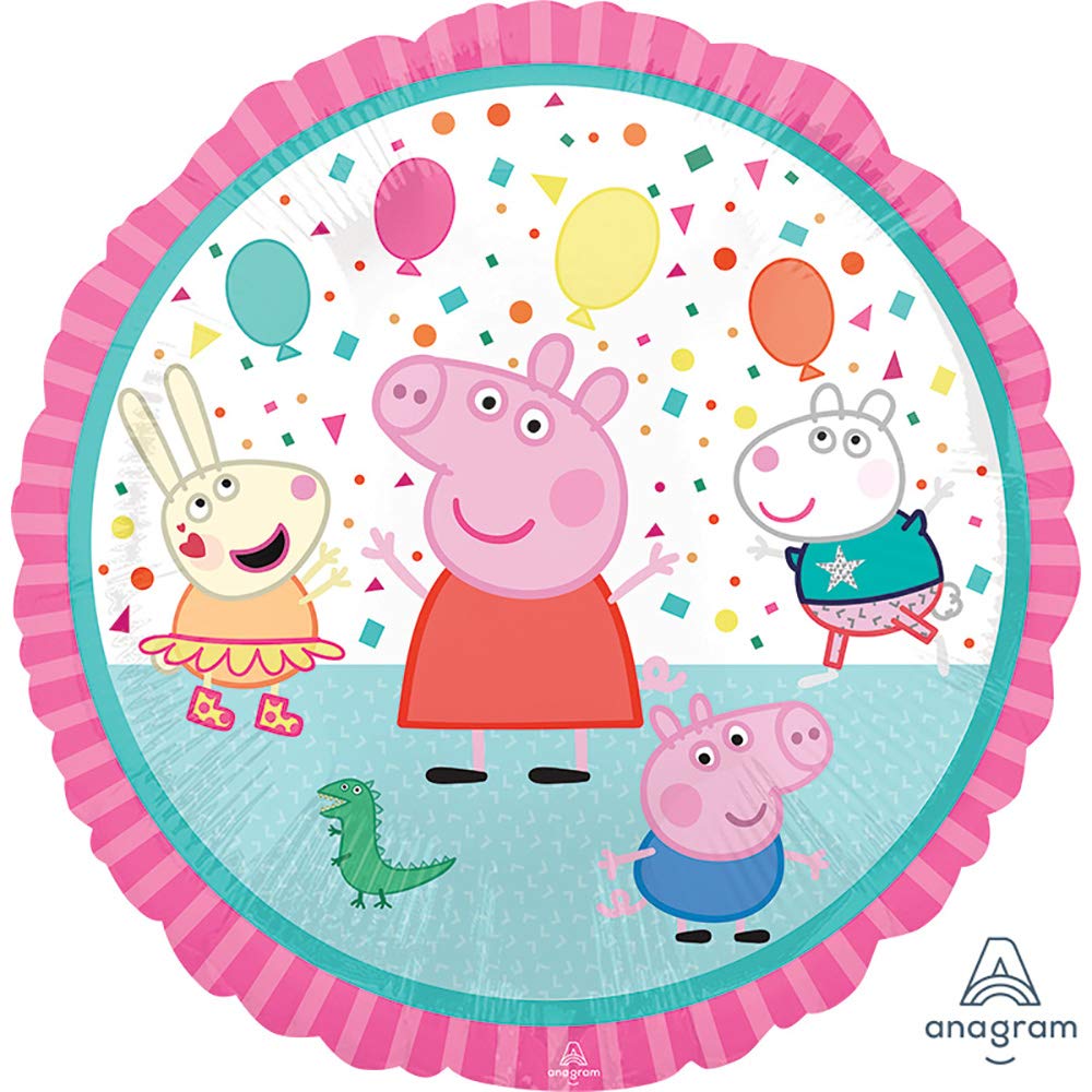 Anagram Peppa Pig foil balloon 18-inch multicolor decor for festive parties
