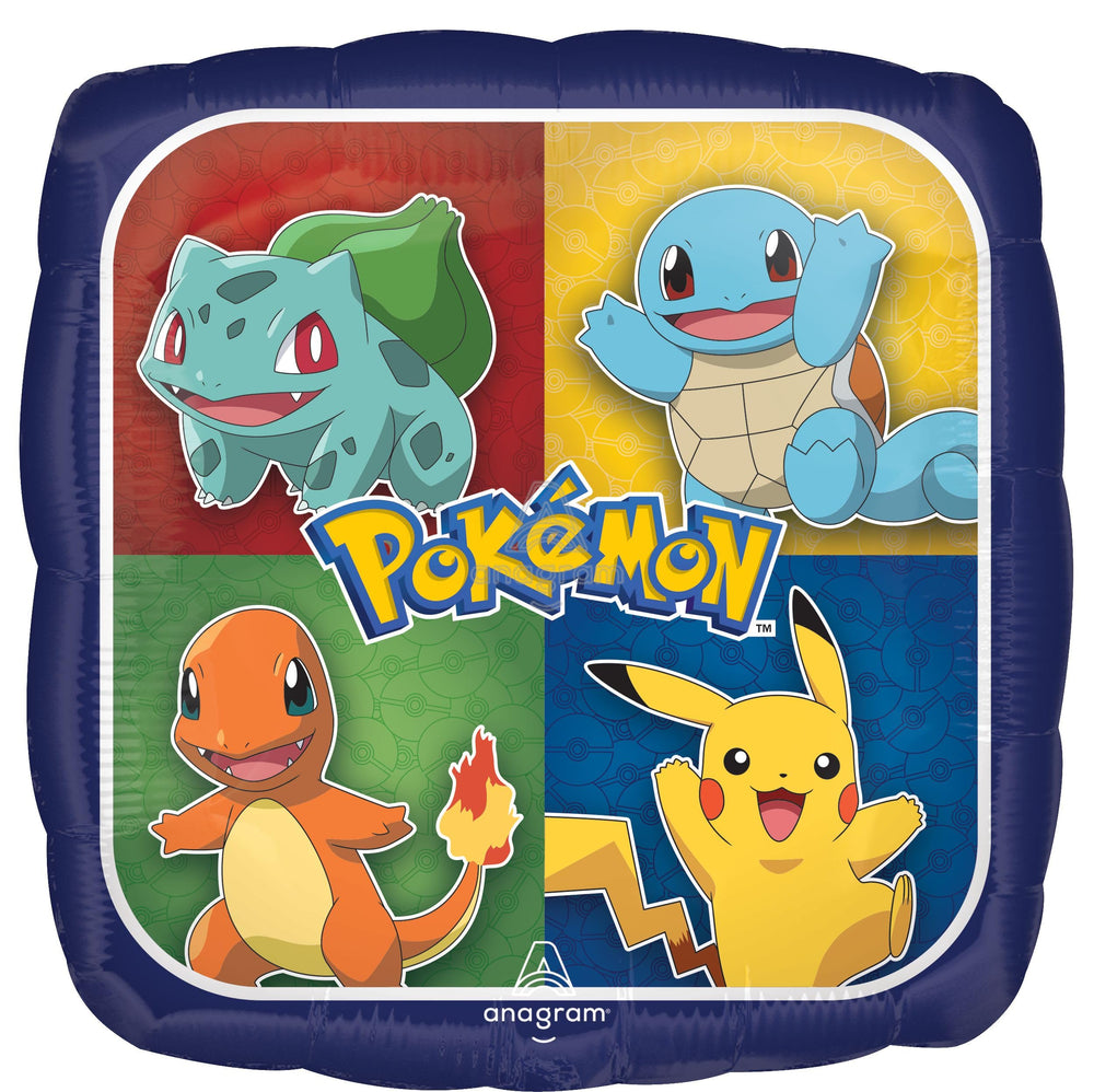 Anagram Pokémon self-sealing foil balloon simplifies setup and longevity.