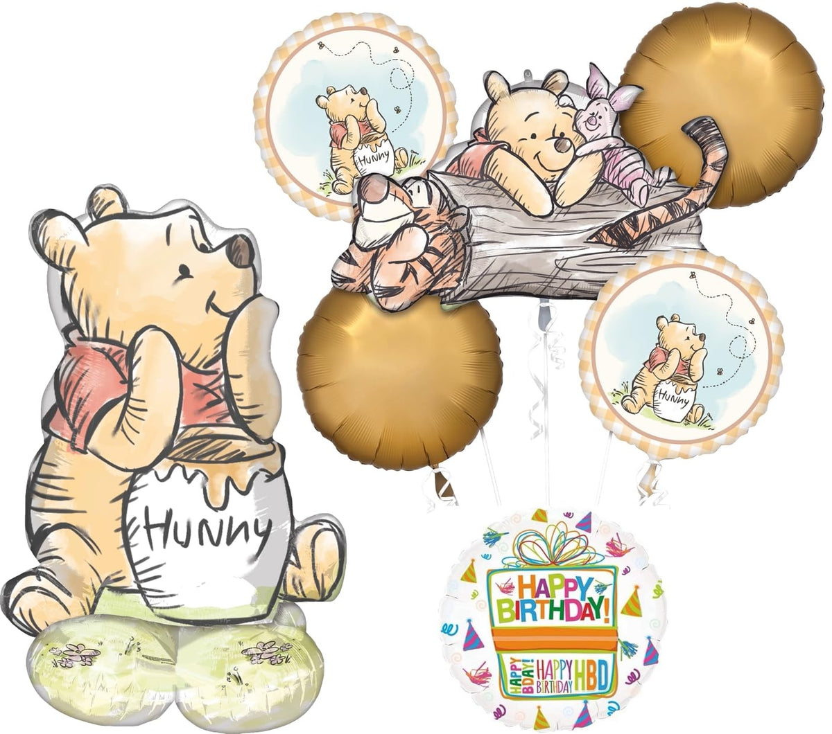 Anagram Pooh AirLoonz 36-inch balloon for standout party photos.