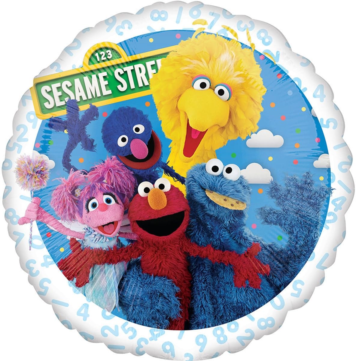 Anagram Sesame Street foil balloon 2 enhances ceiling display