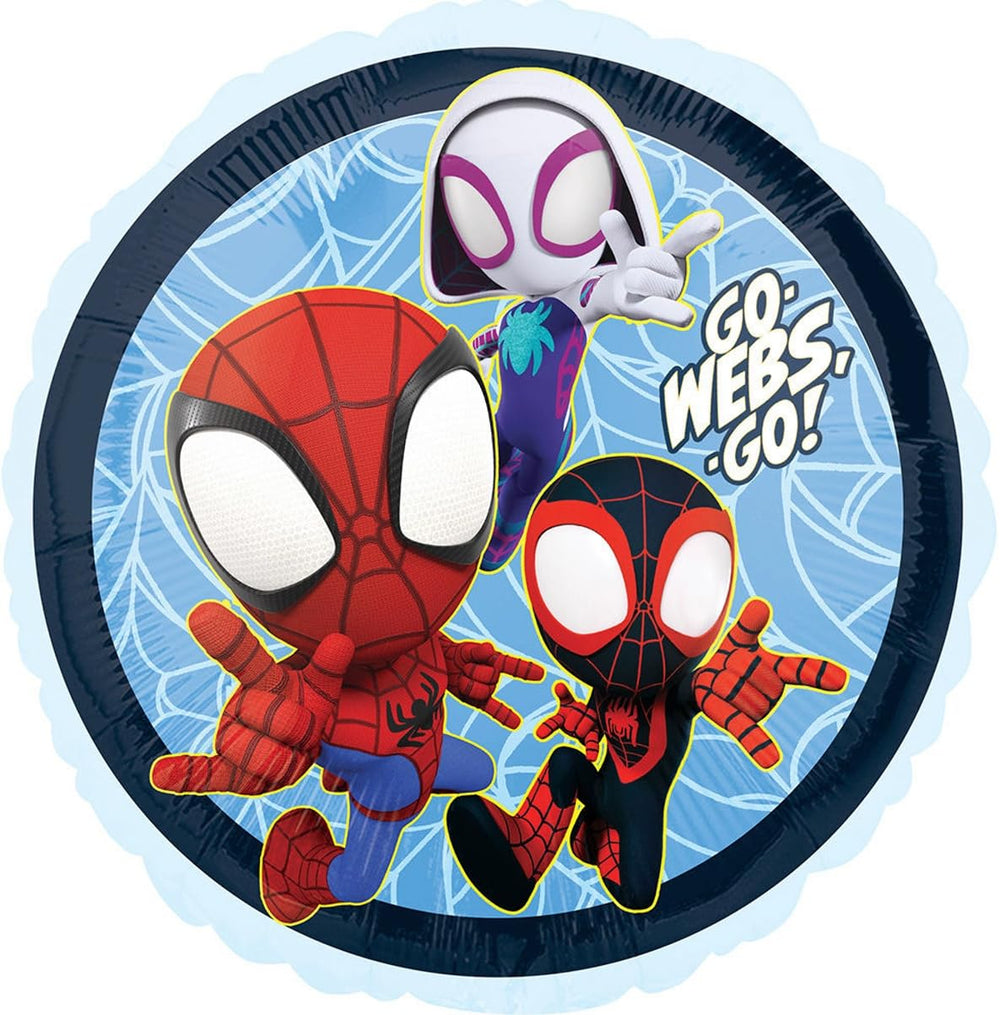 Anagram Spidey 17-inch round foil balloons add character to decor