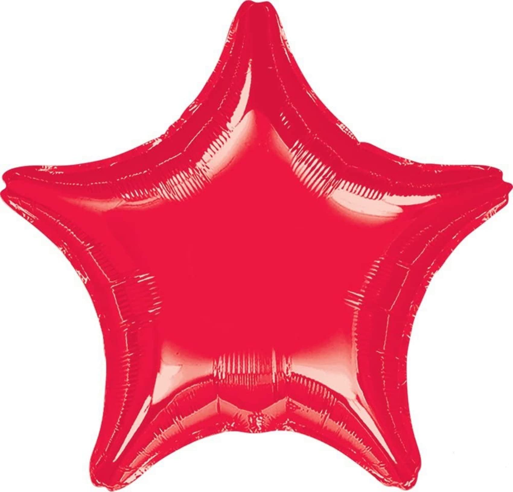 Anagram Star 18-inch red foil balloon adds pop to celebrations.