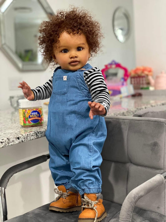 Anano Giant 26-inch black biracial doll for immersive play with lifelike size
