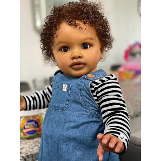 Anano Giant rooted curly hair doll with authentic texture for realistic dressing
