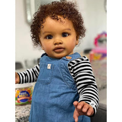 Anano Giant rooted curly hair doll with authentic texture for realistic dressing