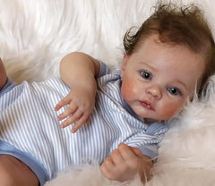 Anano Reborn full-body silicone baby doll 19-inch—lifelike companion for play and display.