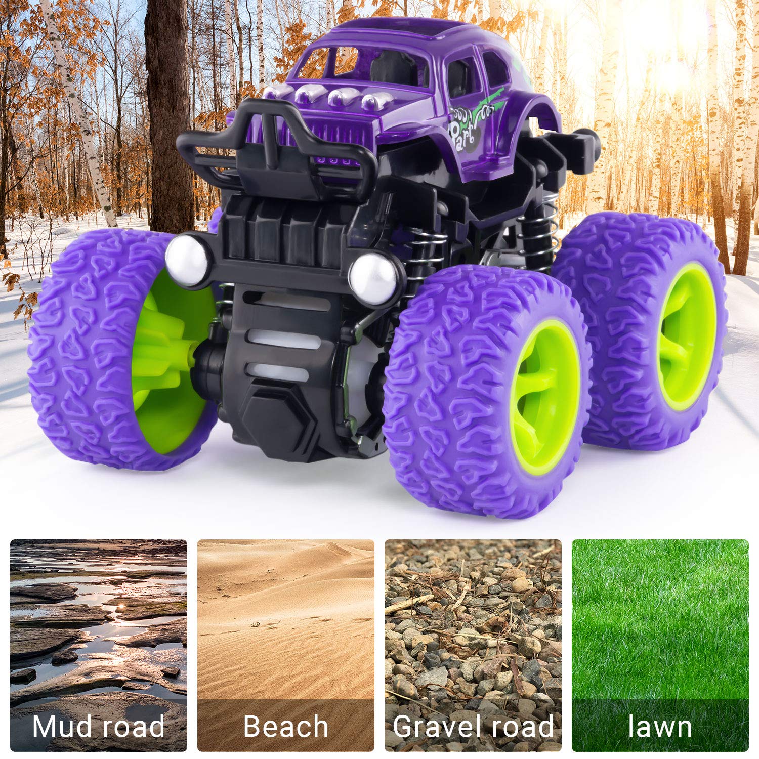 ANAOER pull-back cars promote active play and fine motor skills.