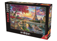 Anatolian Blooming Paris puzzle on a table ready for family bonding