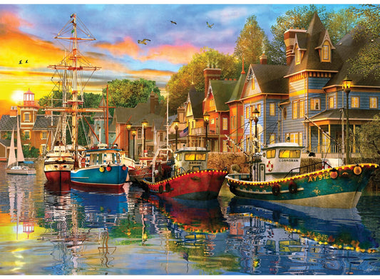 Anatolian Harbour Lights 1500-piece puzzle image for family evenings and focus.