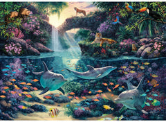 Anatolian Jungle Paradise 3000-piece puzzle box cover with vibrant colors for immersive solving.