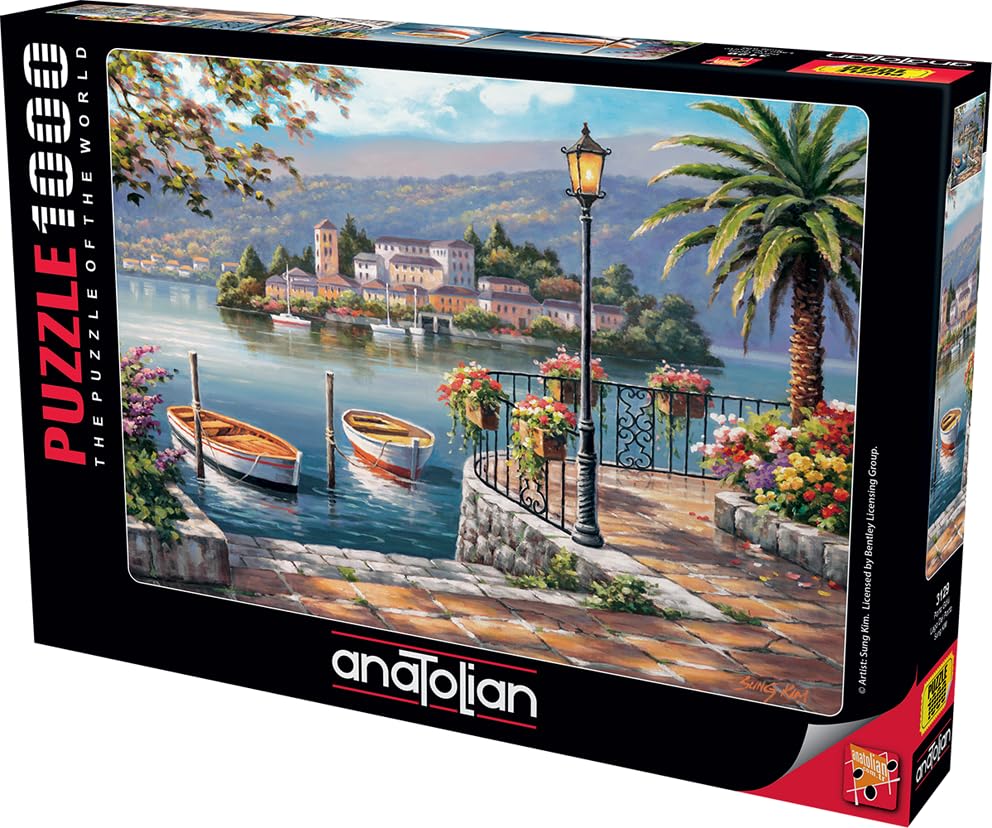 Anatolian Lago Del Porto 1000-piece puzzle finished size image, perfect for wall display