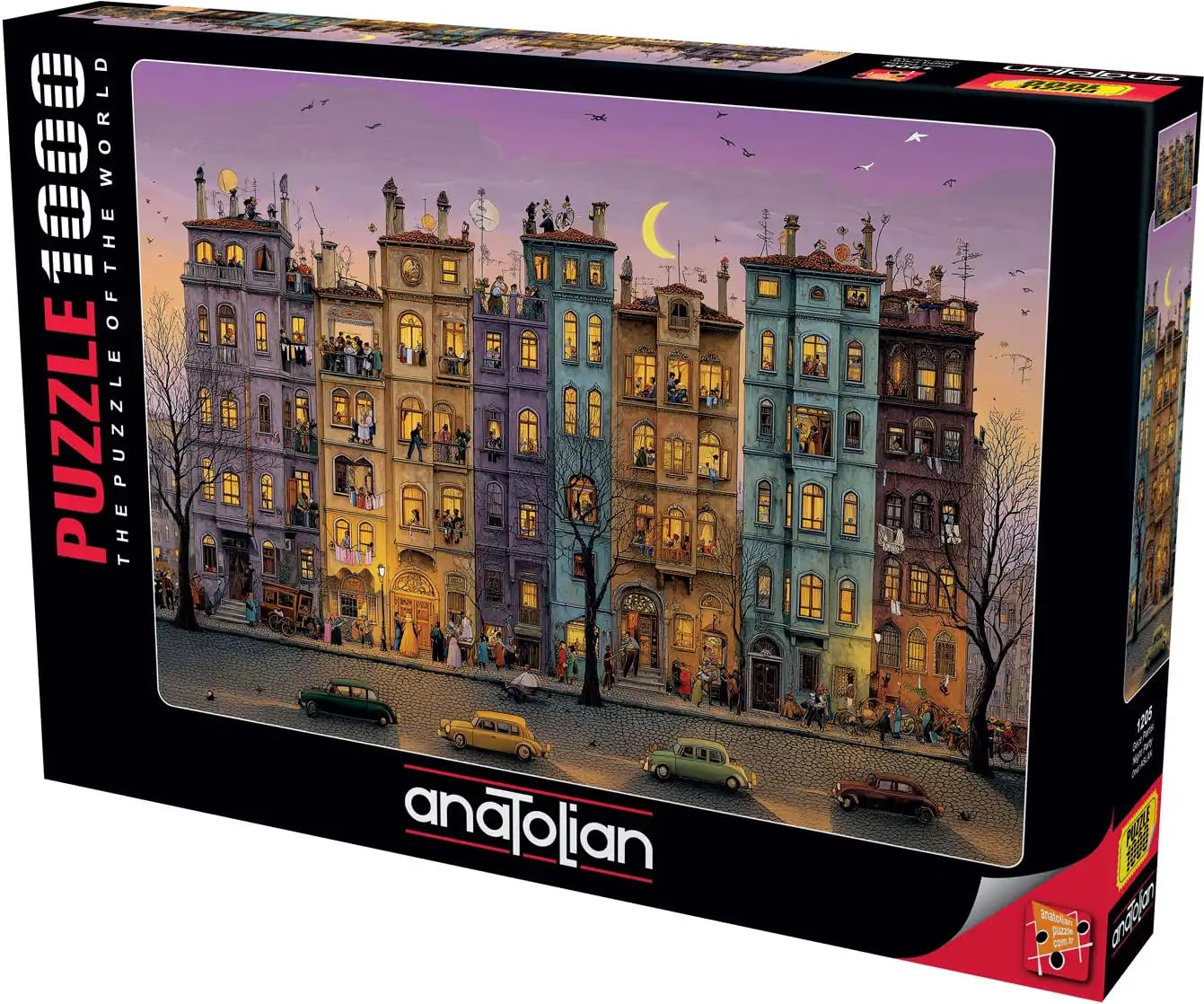 Anatolian Night Party 1000-piece puzzle assembled view for immersive nighttime pastime.