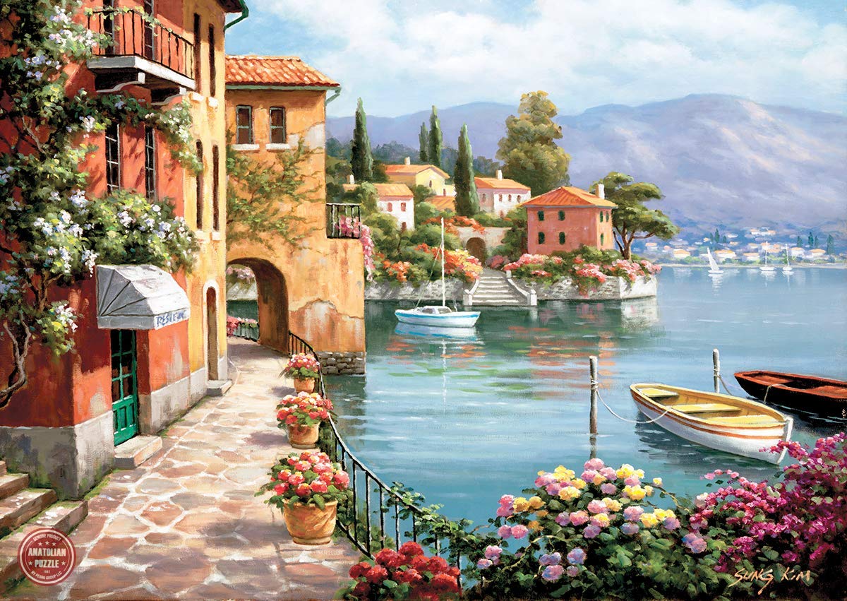 Anatolian Perre Villa De Lago puzzle box back, sturdy packaging protecting pieces during transport