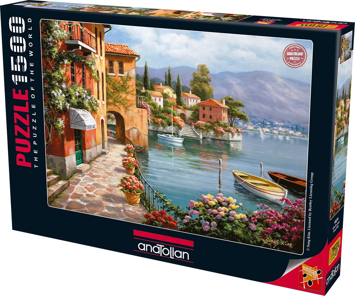 Anatolian Perre Villa De Lago puzzle box front, inviting setup for a calming family activity