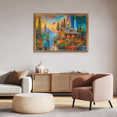 Anatolian Pine Mountain Sunset edge pieces highlight precise puzzle fit