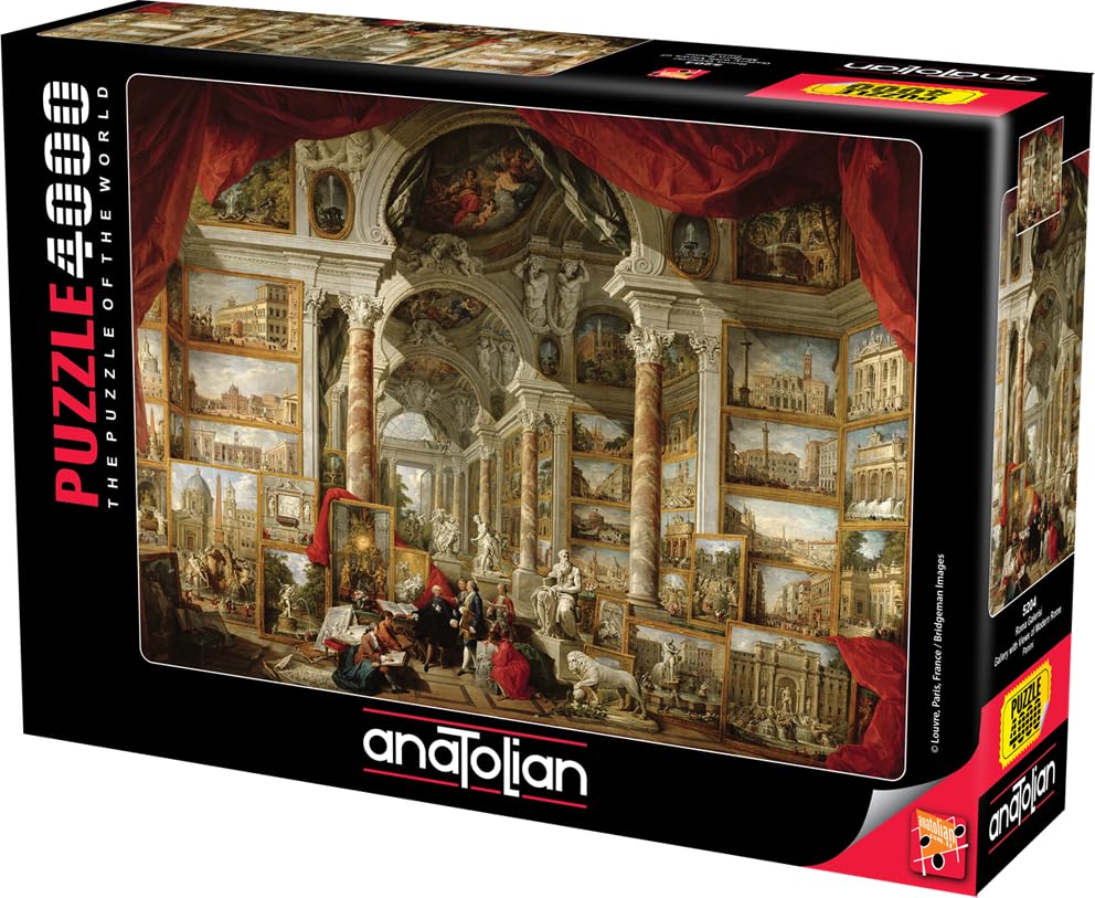 Anatolian Puzzle: Piazza Navona Streetlife image offers bright colors for relaxing puzzle time