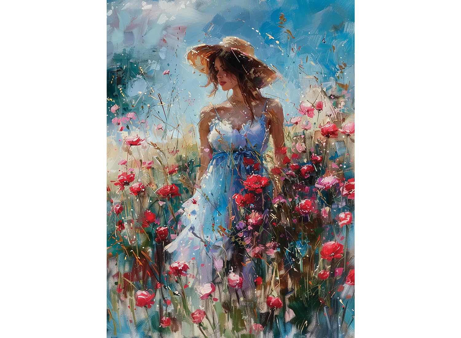 Anatolian Poppy 1000-piece box cover image showing calming artwork and inviting puzzle time.