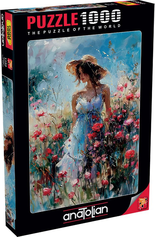 Anatolian Poppy 1000-piece pieces spread for a satisfying assembly experience.