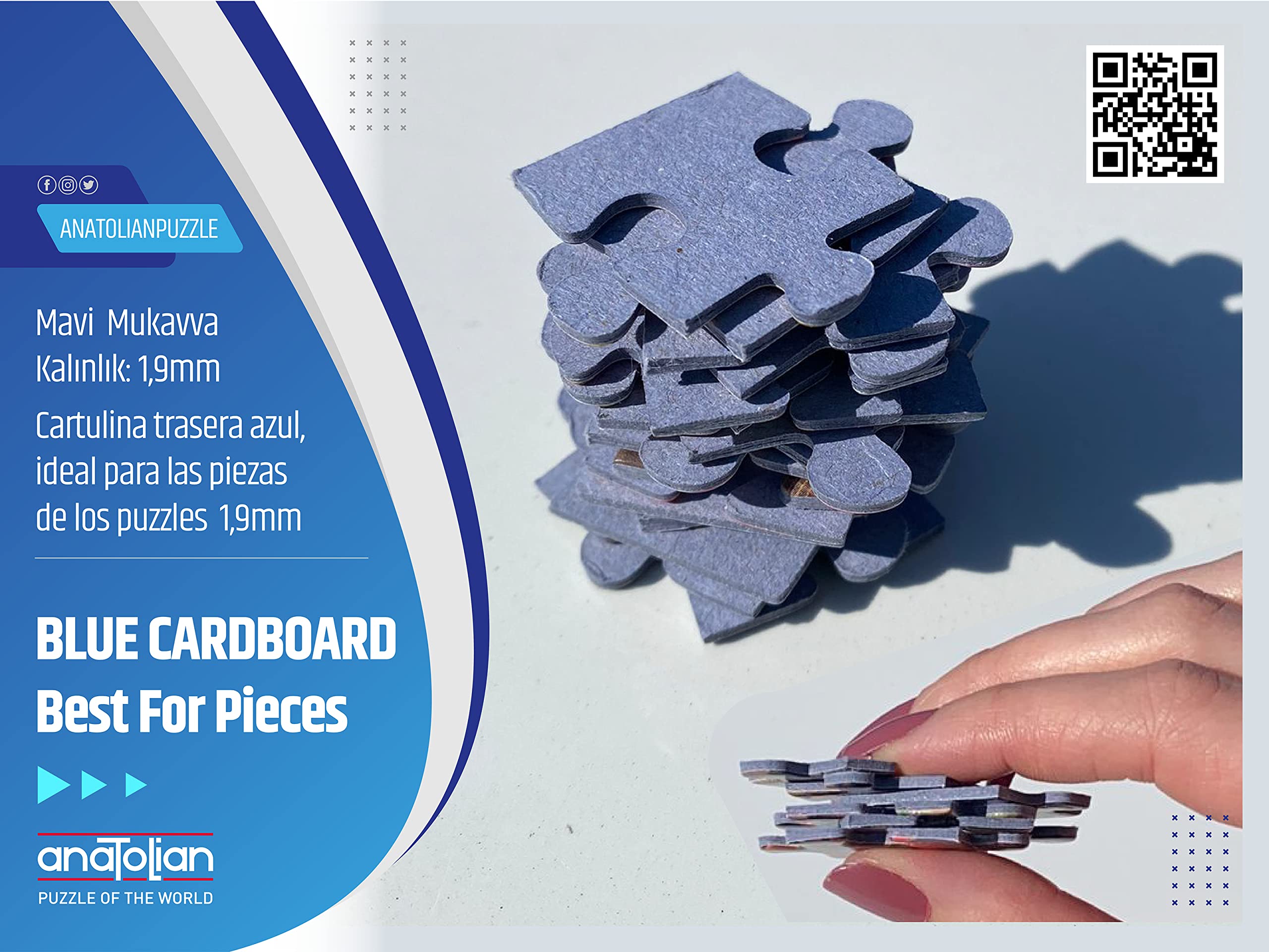 Anatolian Puzzle Possibilities box contents photo highlighting edge pieces
