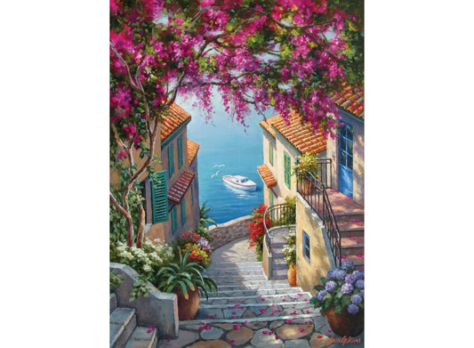 Anatolian Stairs to the Sea puzzle box with vivid colors for engaging puzzle nights.
