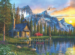 Anatolian Sunset Cabin Puzzle box with pieces ready for the first solve.