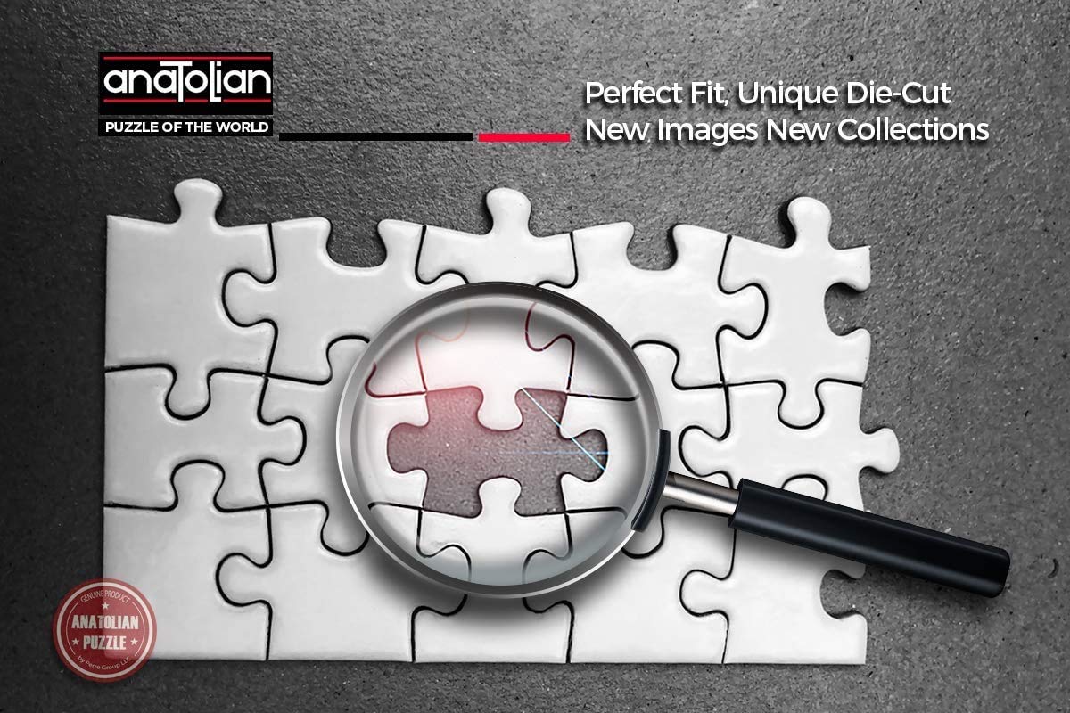 Box confirms free missing piece support for Anatolian Sunset Cabin Puzzle.