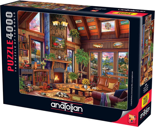 Anatolian Wilderness Cabin puzzle, finished size 52x37.8 inches, ideal for family evenings.