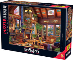Anatolian Wilderness Cabin puzzle, finished size 52x37.8 inches, ideal for family evenings.