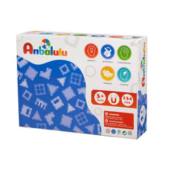 Anbalulu magnetic tiles contents show shapes and colors for STEM exploration