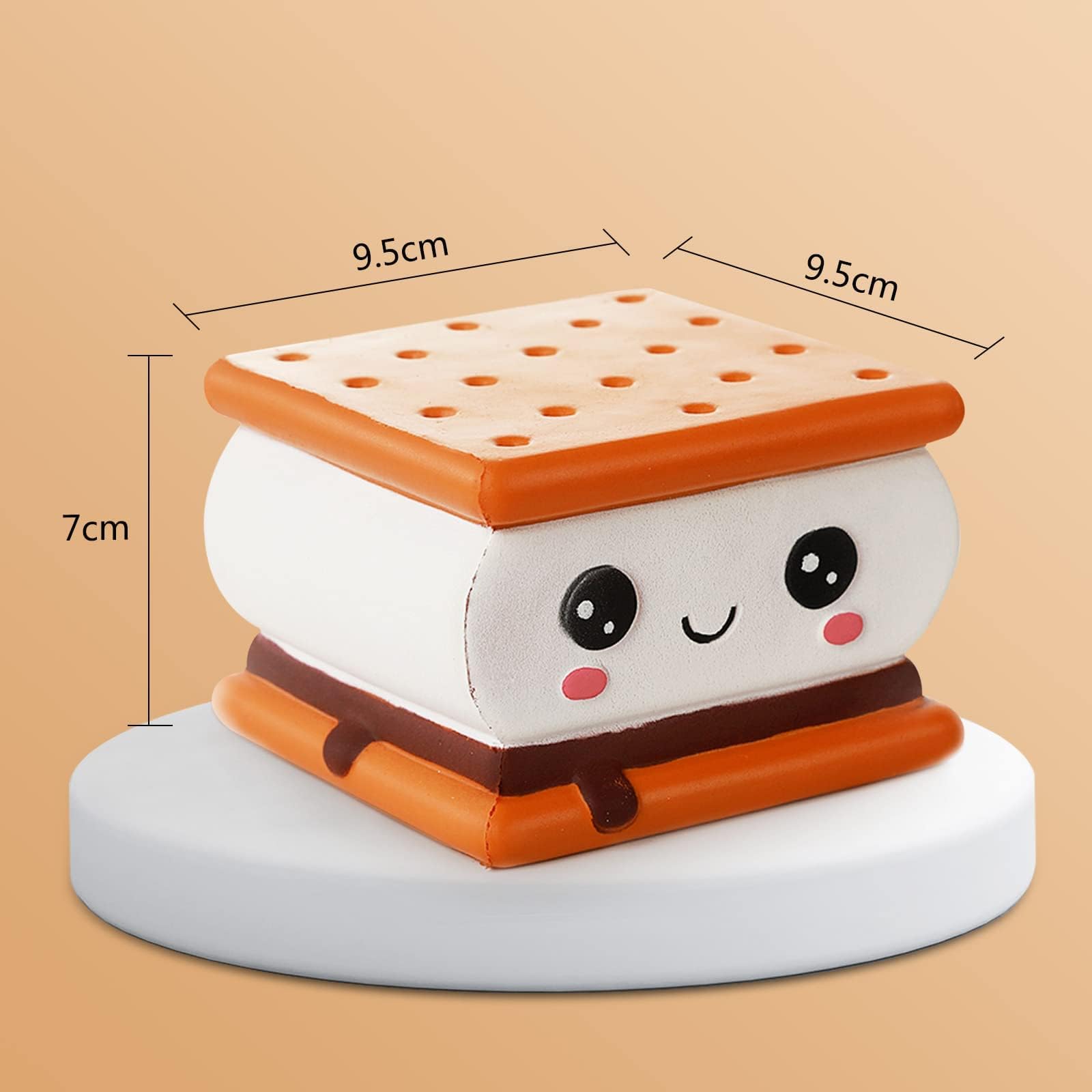 Anboor Smore scented stress ball closeup highlighting aroma and texture.