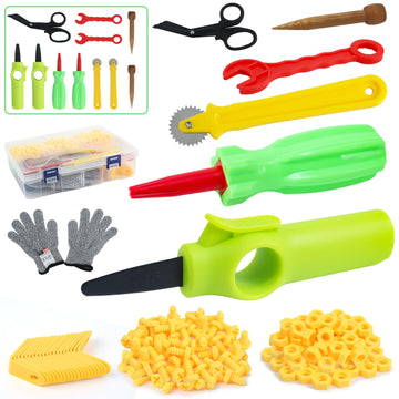 Ancaixin cardboard cutting tools assembly kit fuels creativity with safe construction play.