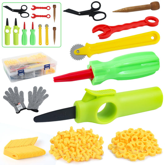 Ancaixin cardboard cutting tools assembly kit fuels creativity with safe construction play.