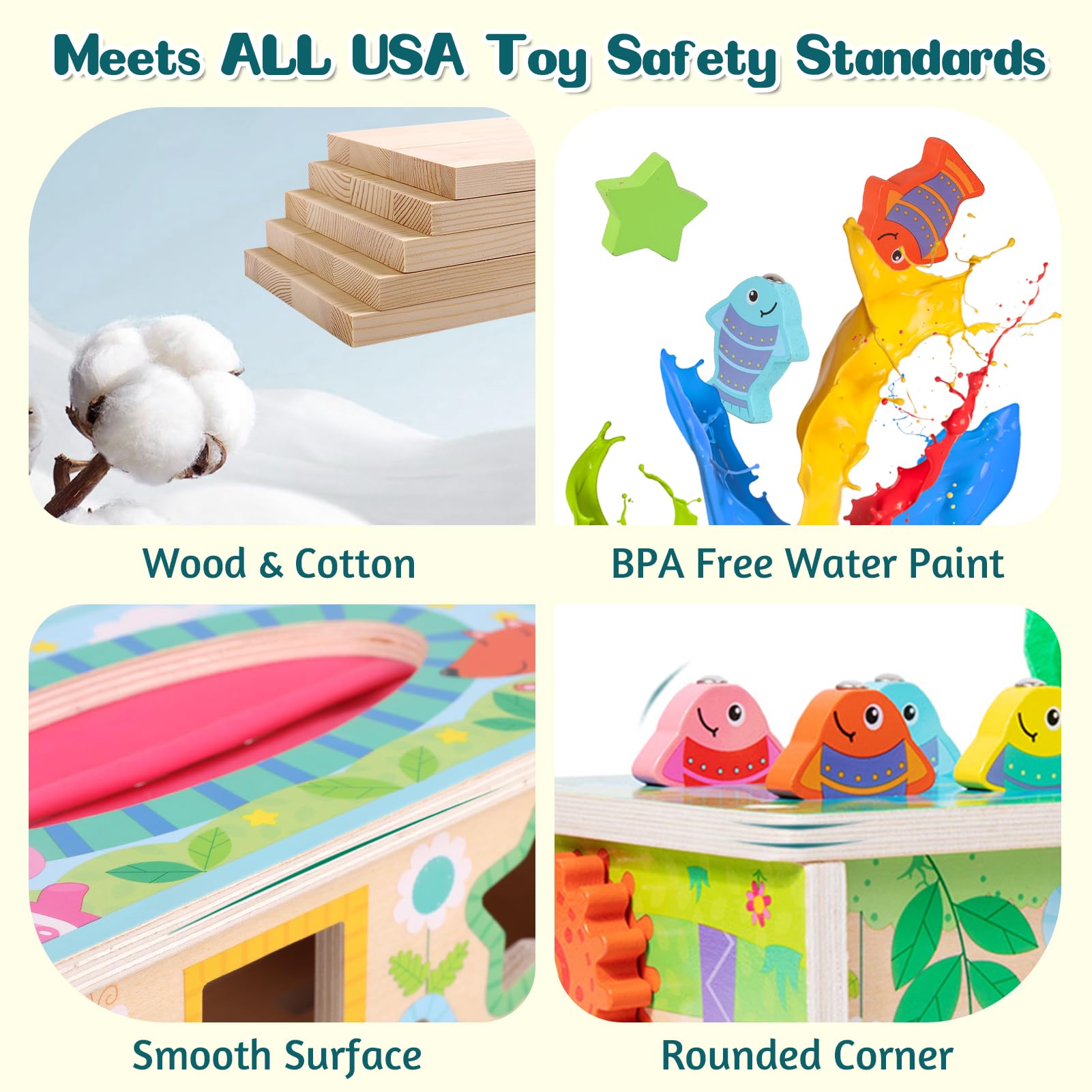 Ancaixin carrot and fishing toy invites grabbing and hand eye coordination
