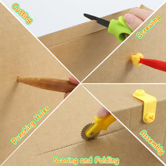 Ancaixin kids using tools image shows safe, engaging creative activity.