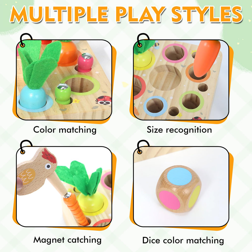 Ancaixin Montessori toys: wooden dice and cube for early counting