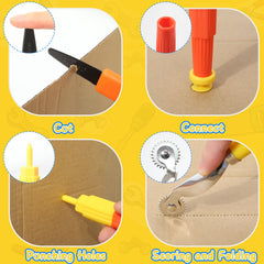 Stainless steel and plastic tools ensure durable family activity sessions.