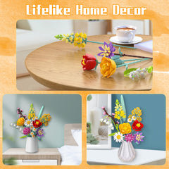 Ancesfun home office display bouquet adds maintenance-free beauty to desks.