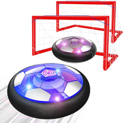 Ancesfun hover soccer ball set with LED lights for vibrant indoor play.