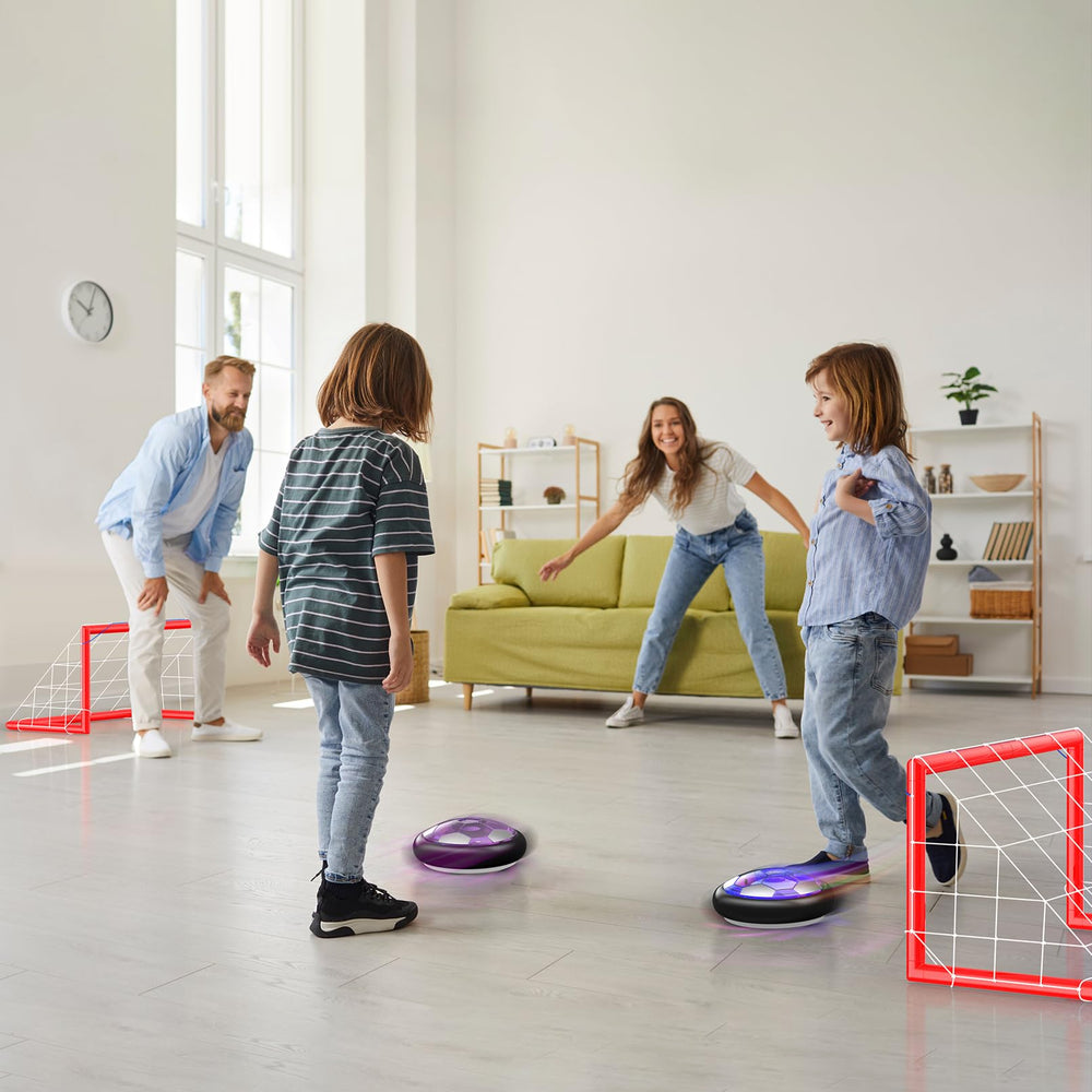 Ancesfun hover ball set ready for indoor or outdoor family fun.