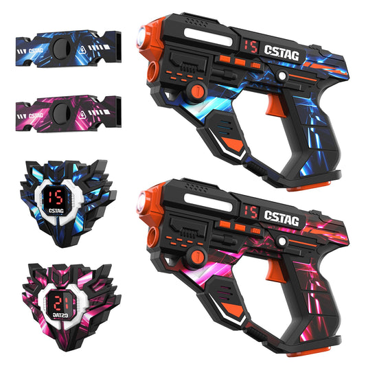 Ancesfun rechargeable laser tag gun set with 360° sensors for action-packed play