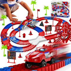 Ancitoy Spider Race Track parts showcase for creative building play.