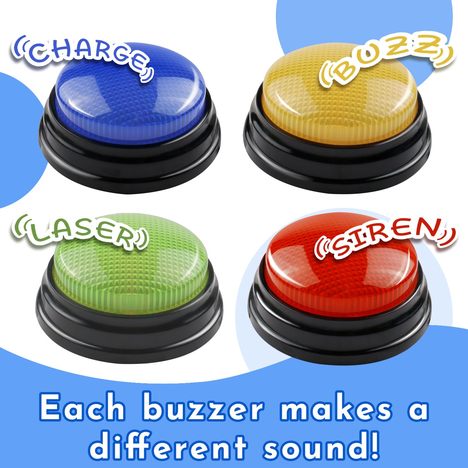 AndiluluBear trivia buzzer compact size fits in the hand for easy play