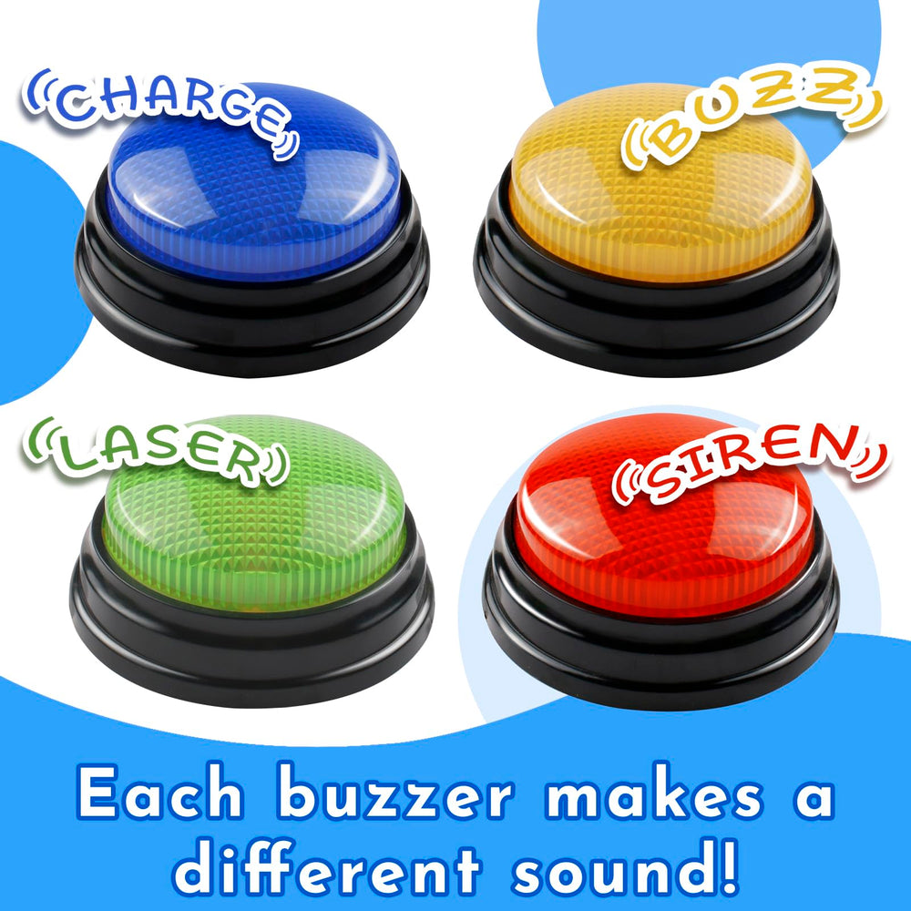 AndiluluBear trivia buzzer compact size fits in the hand for easy play