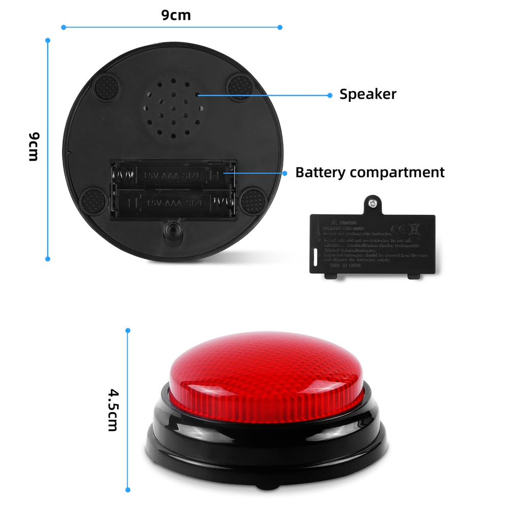 AndiluluBear classroom buzzer shows ergonomic top button for easy pressing