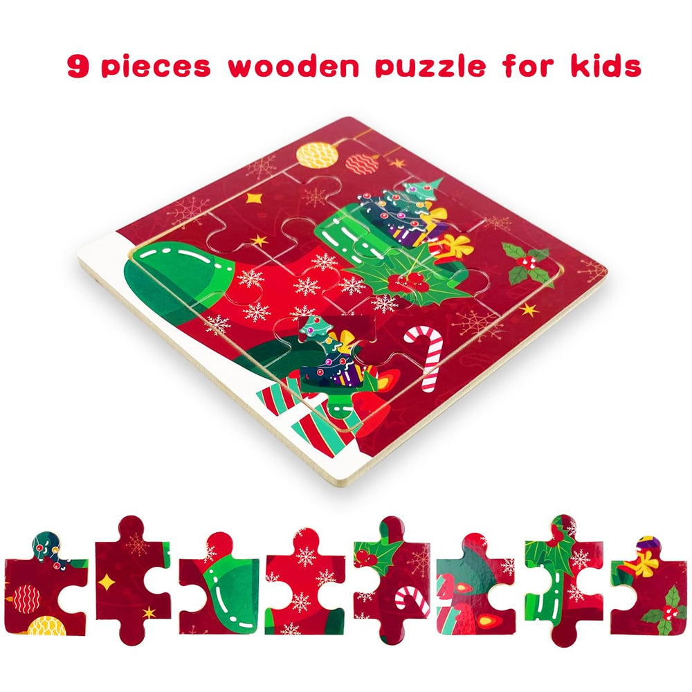 Anditoy Christmas Tree puzzle encourages imaginative play as pieces fit together.