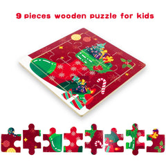 Anditoy Christmas Tree puzzle encourages imaginative play as pieces fit together.
